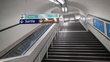 La station de métro Trocadéro à Paris, le 4 mars 2019. (MAXPPP)