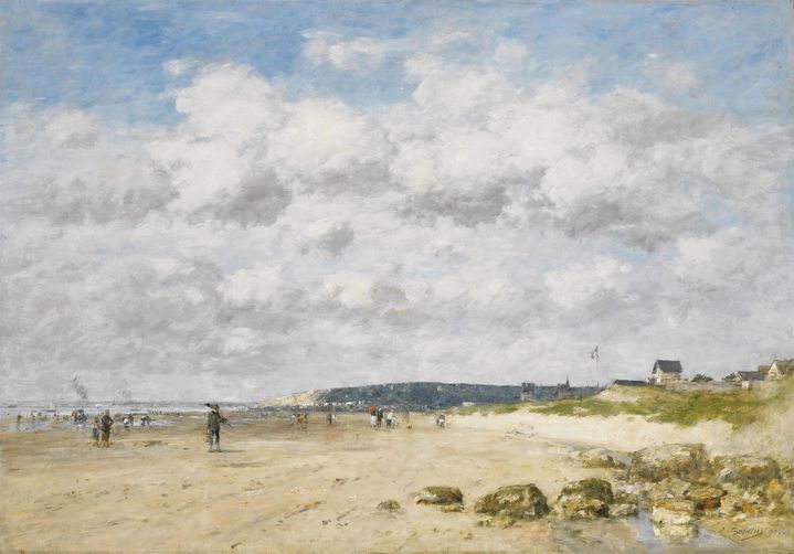 Eugène Boudin, Bernerville. La Plage, 1890, Collection particulière (Service presse / Musée Marmottan Monet)
 (DR)