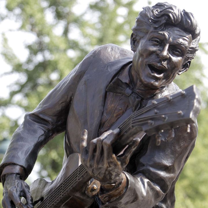 La statue de Chuck Berry à St-Louis (Missouri)
 (Jeff Roberson/AP/SIPA)