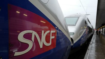 La&nbsp;grève à la SNCF jeudi 22 mars&nbsp;"va peut-être au-delà de certaines espérances syndicales",&nbsp;estime Bernard Aubin,&nbsp;secrétaire général du syndicat des cheminots FIRST. (LUDOVIC MARIN / AFP)