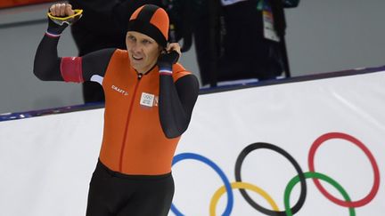 Stefan Groothuis a apporté une nouvelle médaille aux Néerlandais sur 1000m. (DAMIEN MEYER / AFP)