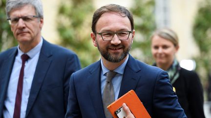 Patrick Mignola, président du groupe MoDem à l'Assemblée nationale, à Paris le 29 avril 2019. (BERTRAND GUAY / AFP)