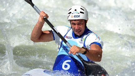 Le Fran&ccedil;ais Boris Neveu, ici &agrave; Cunovo (Slovaquie), le 11 septembre 2011. (SAMUEL KUBANI / AFP)