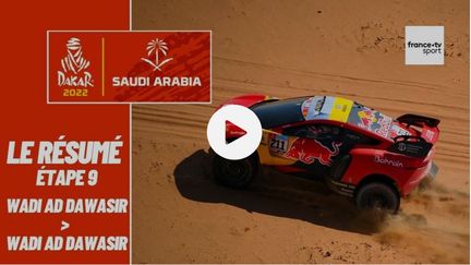 Nasser Al-Attiyah conforte sa première place au classement général à l'issue de la neuvième étape du Dakar. (France Télévisions)