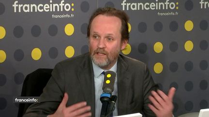 Le producteur de spectacles, Jean-Marc Dumontet, invité de franceinfo le 9 mars 2020. (FRANCEINFO / RADIO FRANCE)