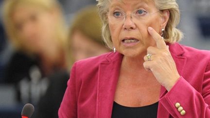 Viviane Reding au Parlement de Strasbourg, le 7 septembre 2010. (FREDERICK FLORIN - AFP)