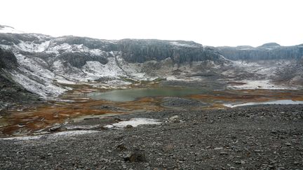 Un paysage des&nbsp;îles Kerguelen. (SOPHIE LAUTIER / AFP)