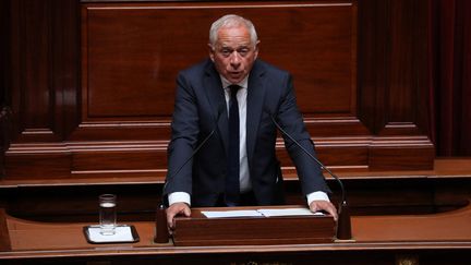 Le sénateur François Patriat,&nbsp;président du groupe RDPI-LREM, le 9 juillet 2018. (LUDOVIC MARIN / AFP)