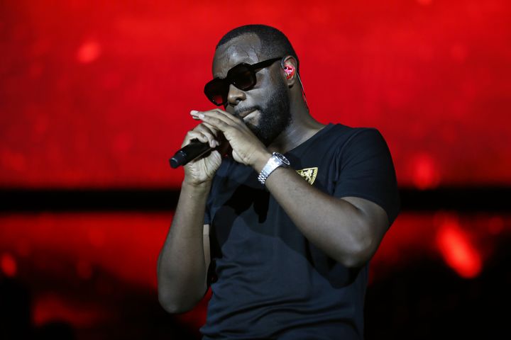 Le rappeur Gims en concert au Stade de France en 2019.&nbsp; (ZAKARIA ABDELKAFI / AFP)