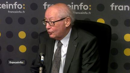 Serge Klarsfeld,&nbsp;président-fondateur de l'Association des fils et filles des déportés juifs de France. (FRANCEINFO / RADIOFRANCE)