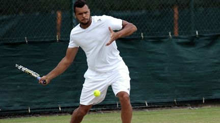 Jo-Wilfried Tsonga à l'entraînement