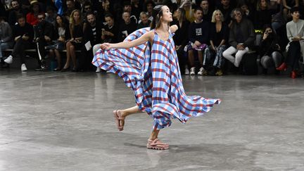 Défilé Issey Miyake pap féminin printemps-été 2020, le 27 septembre 2019 à la Paris Fashion Week&nbsp; (VICTOR VIRGILE / GAMMA-RAPHO)