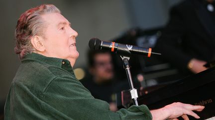 Lors d'un concert de&nbsp;Jerry Lee Lewis&nbsp;à Los Angeles, le 11 octobre 2006. (ROBYN BECK / AFP)