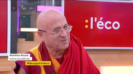 Invité de Jean-Paul Chapel dans ":l'éco", Matthieu Ricard, célèbre moine bouddhiste, est venu parler d'économie à l'occasion de la sortie de son livre :"À nous la liberté!".