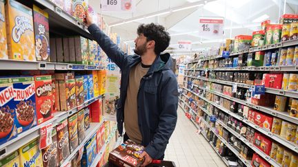 Un supermarché à Rennes (Ile-et-Vilaine), le 31 mar 2022. (MAXPPP)