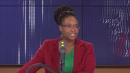 Sibeth Ndiaye, porte-parole du gouvernement, était l'invitée de franceinfo lundi 2 mars 2020. (FRANCEINFO / RADIOFRANCE)