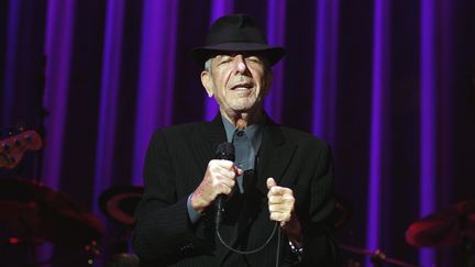 Le musicien Leonard Cohen en concert en 2008
 (LENNART REHNMAN / GT / TT NYHETSBYRÅN / TT News Agency/AFP)