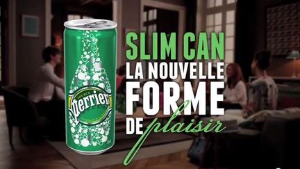 Capture d'&eacute;cran de la publicit&eacute; Perrier mis en ligne mercredi 18 juin 2014. (YOU TUBE)