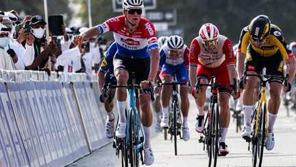 Mathieu van der Poel, membre de l'équipe Alpecin-Fenix  (GIUSEPPE CACACE / AFP)