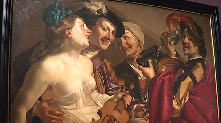 Extrait du tableau de Dirck van Baburen
 (France3/culturebox)