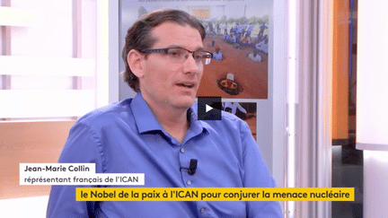 Jean-Marie Collin, représentant de l'ICAN en France.&nbsp; (FRANCEINFO)