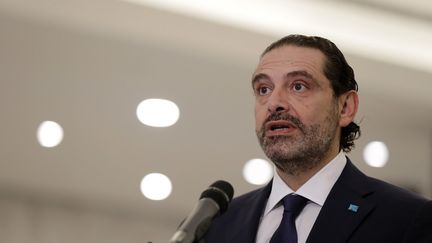 Le nouveau ministre libanais, Saad Hariri, le 22 octobre 2020. (ANWAR AMRO / AFP)