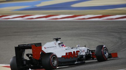 Romain Grosjean au volant de la Haas-Ferrari (FLORENT GOODEN / DPPI MEDIA)