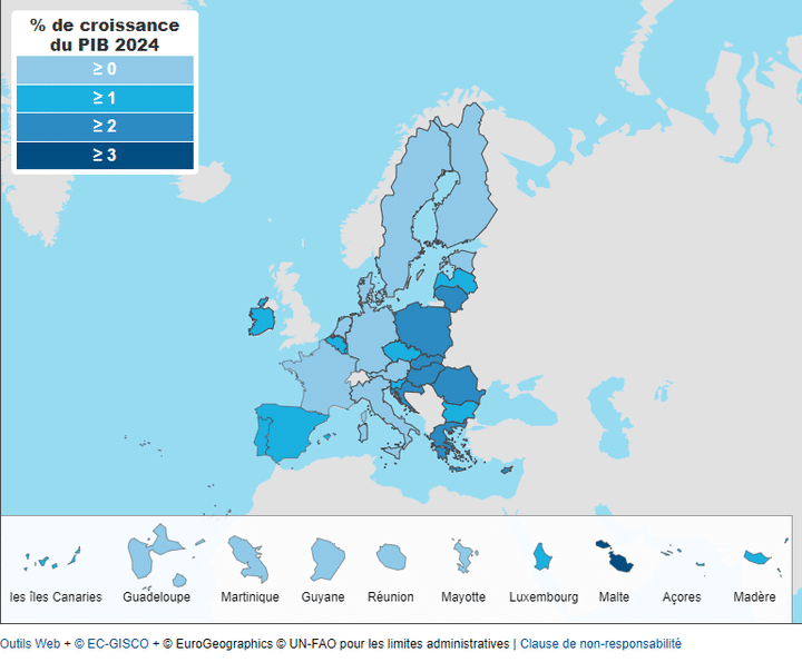 A growth rate greater than or equal to 3% is expected for the Eastern European Union countries.  (Source: European Commission, Economy and Finance)