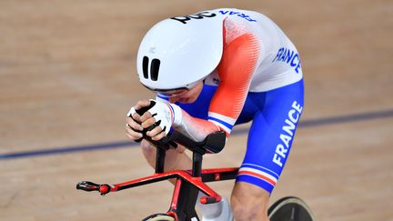 Alexandre Léauté lors de la poursuite 3000 m C2 des Jeux paralympiques de Tokyo, jeudi 26 août. (L.PERCIVAL - CPSF)