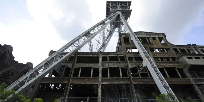 La mine de Waterschei, à Genk (1er juin 2012)
 (John Thys / AFP)