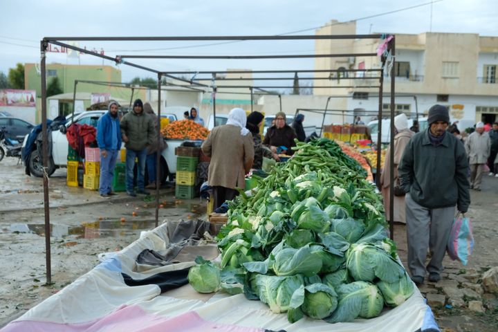 Le marché de Sidi Bouzid (Nathanaël Charbonnier / Radio France)