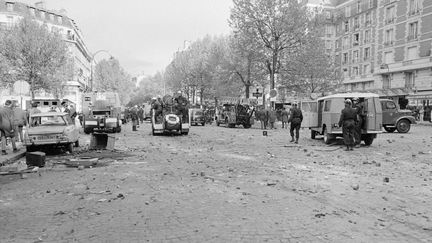 Le quartier Latin à Paris durant les manifestations de Mai 68. (AFP)