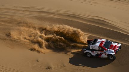 Giniel De Villiers a remporté la 9e étape du Dakar autos, mardi. (ERIC VARGIOLU / DPPI)