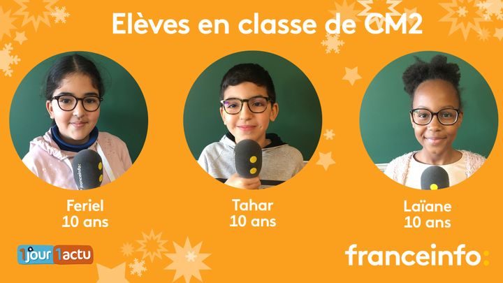 franceinfo junior, une émission en partenariat avec le magazine d'actualités pour enfants 1jour1actu et 1jour1actu.com. (FRANCEINFO / RADIO FRANCE)