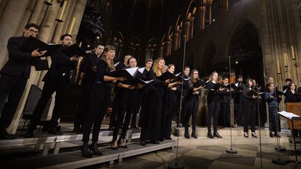 Le choeur d'adultes de la Maîtrise de Notre-Dame de Paris. (LEONARD DE SERRES)