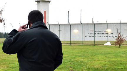 La prison de Condé-sur-Sarthe (Orne), au lendemain de l'agression de deux surveillants, le 6 mars 2019. (JEAN-FRANCOIS MONIER / AFP)