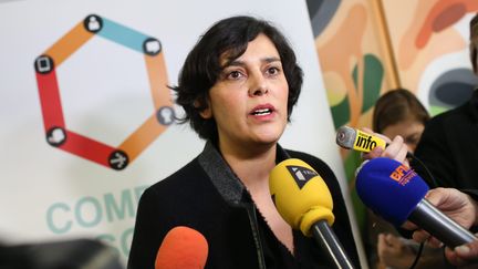 Myriam El Khomri, ministre du Travail, à Paris en mai 2016, à l'occasion de l'ouverture des connexions innovantes autour du compte personnel d'activité (SEBASTIEN MUYLAERT/WOSTOK PRESS / MAXPPP)