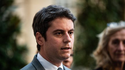 Le Premier ministre, Gabriel Attal, à Paris, le 21 mars 2024. (ANDREA SAVORANI NERI / NURPHOTO / AFP)