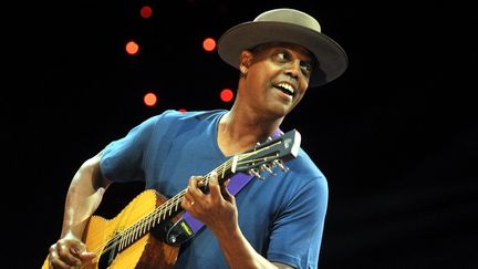 Le bluesman Eric Bibb, l'une des têtes d'affiches de Jazz à Saint-Germain-des-Prés (ici à Marciac en 2013).
 (M.Viala / Photopqr / La Dépêche du Midi)