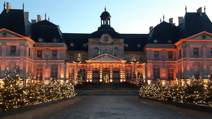 Le château de&nbsp;Vaux-le-Vicomte (Seine-et-Marne), construit au 17e siècle, ci-contre en décembre 2020. (ANNE CHEPEAU / RADIO FRANCE)