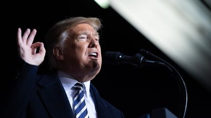 Le président américain, Donald Trump, lors d'un meeting de campagne dans le Missouri (Etats-Unis), le 1er novembre 2018. (SAUL LOEB / AFP)