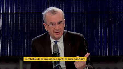 Le gouverneur de la Banque de France était l'invité du 8h30 franceinfo mardi 19 octobre. (FRANCEINFO / RADIOFRANCE)