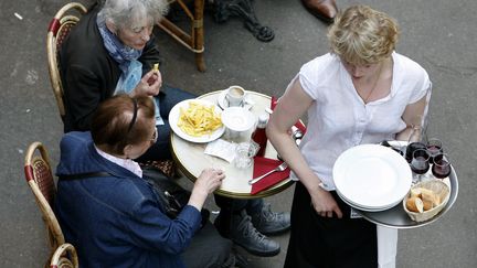 Le taux de&nbsp;TVA dans la restauration avait &eacute;t&eacute; r&eacute;duit en 2009 de 19,6% &agrave; 5,5%. (VINCENT ISORE / MAXPPP)