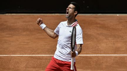 Novak Djokovic à Rome (FILIPPO MONTEFORTE / AFP)