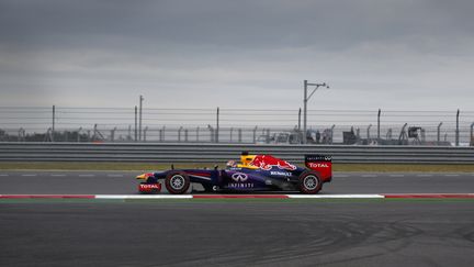 La Renault-RedBull de Sebastien Vettel, sur le circuit de Yeongam, en Cor&eacute;e du Sud, le 6 octobre 2013. (KIM JONG-HI / REUTERS)