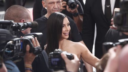 Kim&nbsp;Kardashian, &agrave; Paris, le 15 avril 2015.&nbsp; (THIBAULT CAMUS/AP/SIPA / AP)