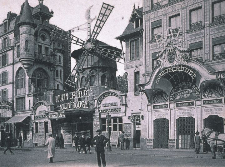 The facade of the Moulin Rouge, in Paris, in 1900. (MOULIN ROUGE)