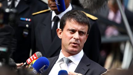 Le ministre de l'Int&eacute;rieur, Manuel Valls, &agrave;&nbsp;Grenoble (Is&egrave;re) le 2 octobre 2012.&nbsp; (MATTHIEU DE MARTIGNAC / MAXPPP)