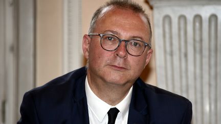 Damien Meslot, maire LR de Belfort, le 3 juin 2019. (ALEXANDRE MARCHI / MAXPPP)