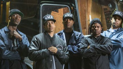 "N.W.A - Straight Outta Compton", avec Aldis Hodge, Corey Hawkins, Jason Mitchell, Neil Brown Jr. et  O’Shea Jackson Jr.
 (Universal Pictures)